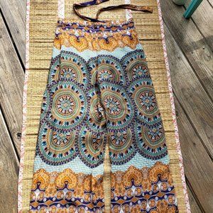 Bohemian wrap pants
